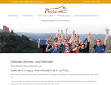 Tablet Screenshot of pfalzklettern.com